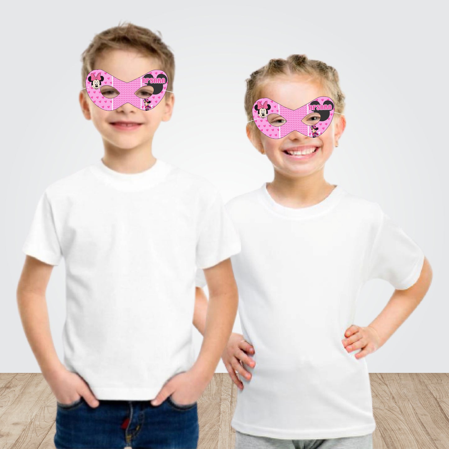 Minnie Mouse Theme Personalized Eye Mask