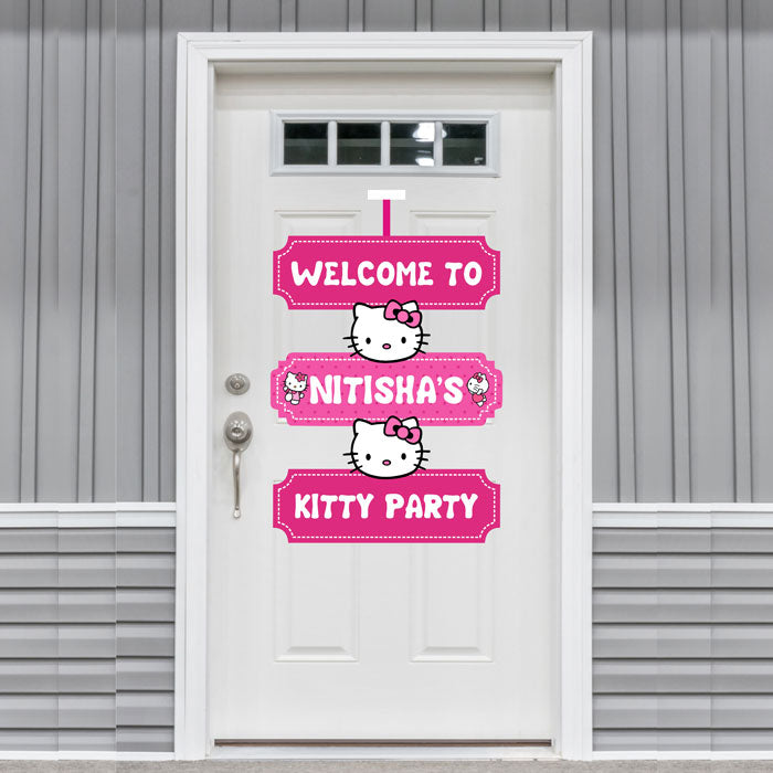 Hello Kitty Theme Door Poster