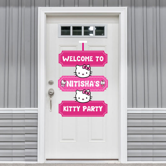 Hello Kitty Theme Door Poster