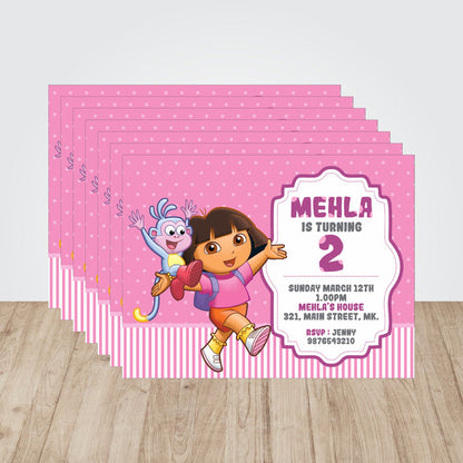 Dora the Explorer Theme Invite