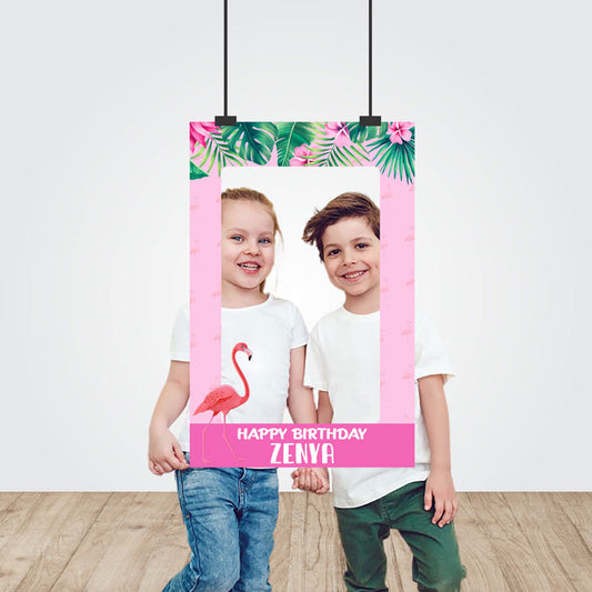 Flamingo Theme Personalized Photobooth