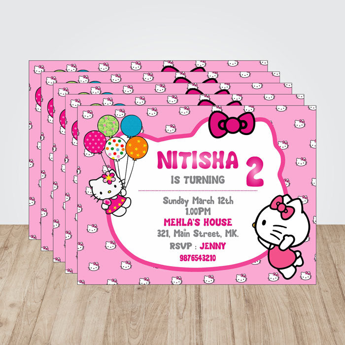 Hello Kitty Theme Invite
