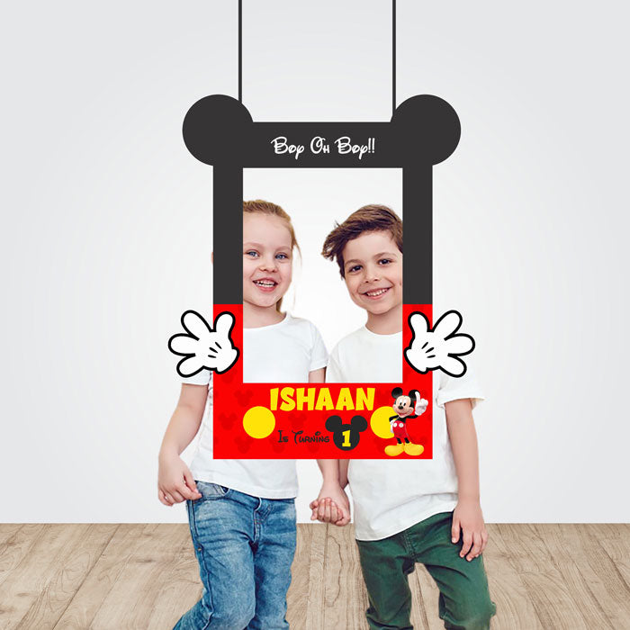 Mickey Mouse Theme Personalized Photobooth