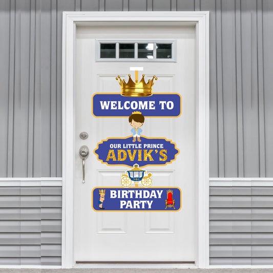 Prince Theme Personalized Door Poster