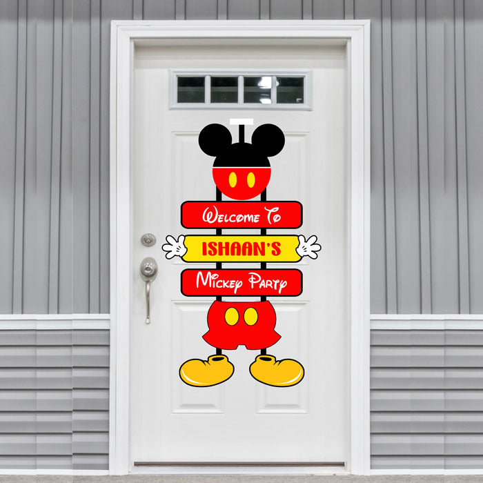 Mickey Mouse Theme Door Poster