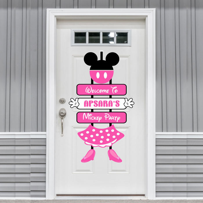 Minnie Mouse Theme Door Poster