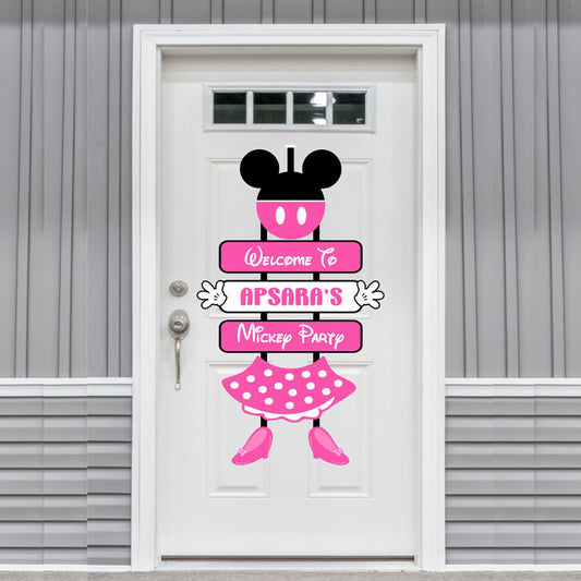 Minnie Mouse Theme Door Poster