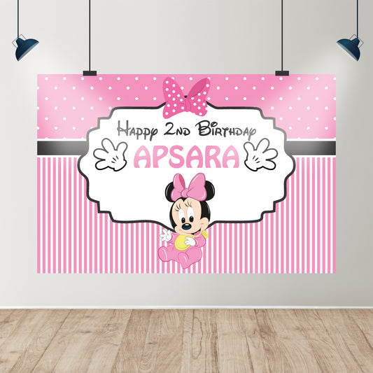 Minnie Mouse Theme Classic Backdrop