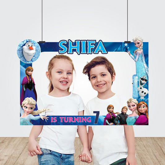 Frozen Theme Personalized Photobooth