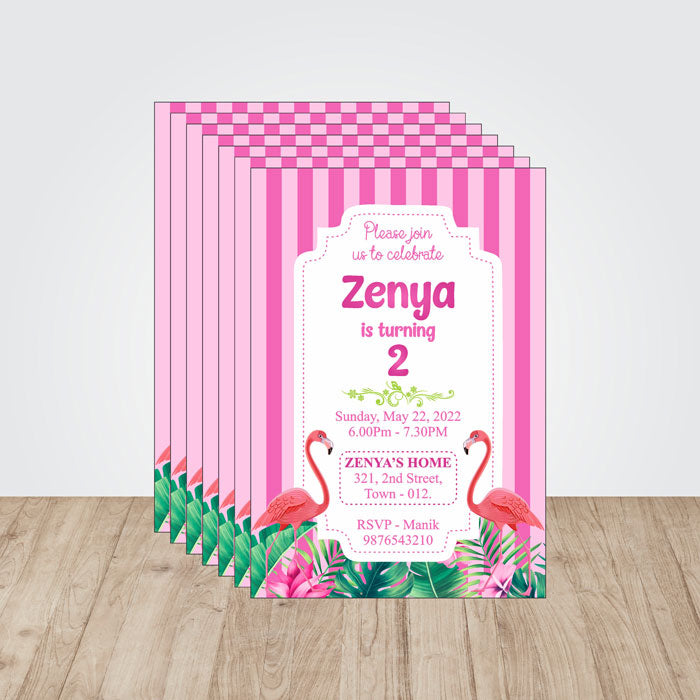 Flamingo Theme Invite