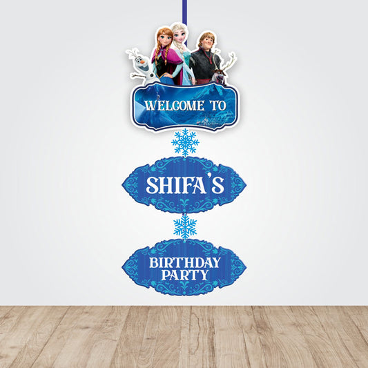 Frozen Theme Door Poster