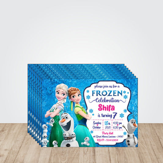 Frozen Theme Invite