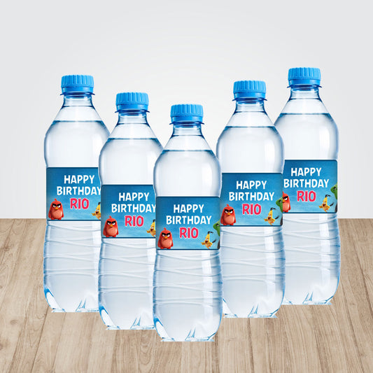 Angry Birds Theme Water Bottle Sticker