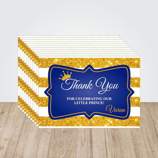 Prince Theme Thank You Cards