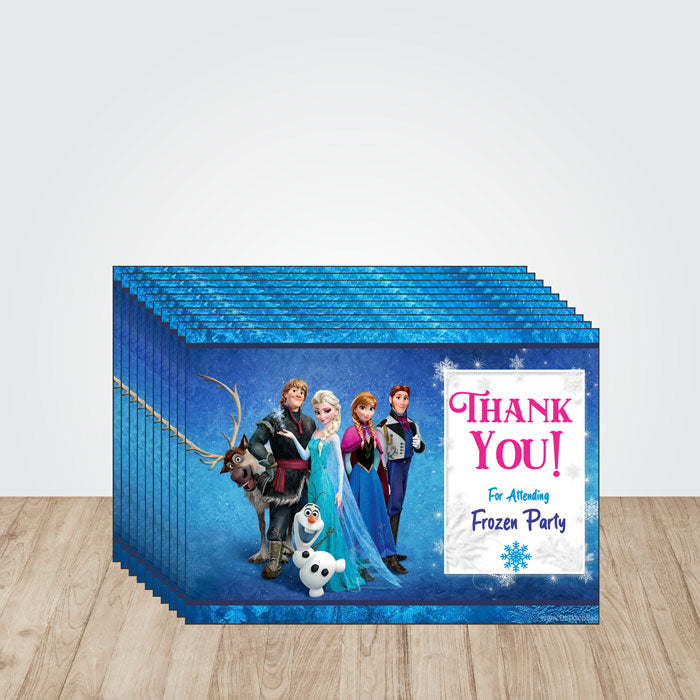 Frozen Theme Thank You Cards