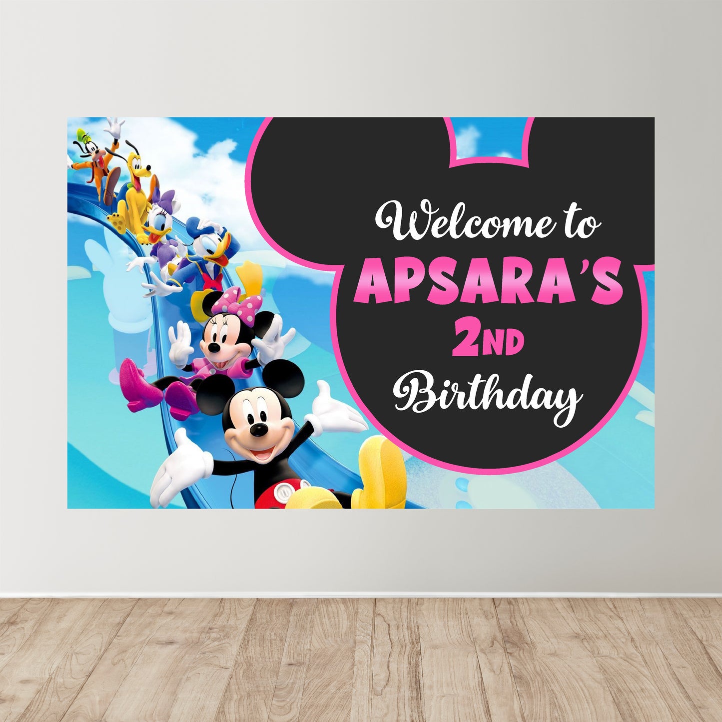 Minnie Mouse Theme Personalized Welcome Board