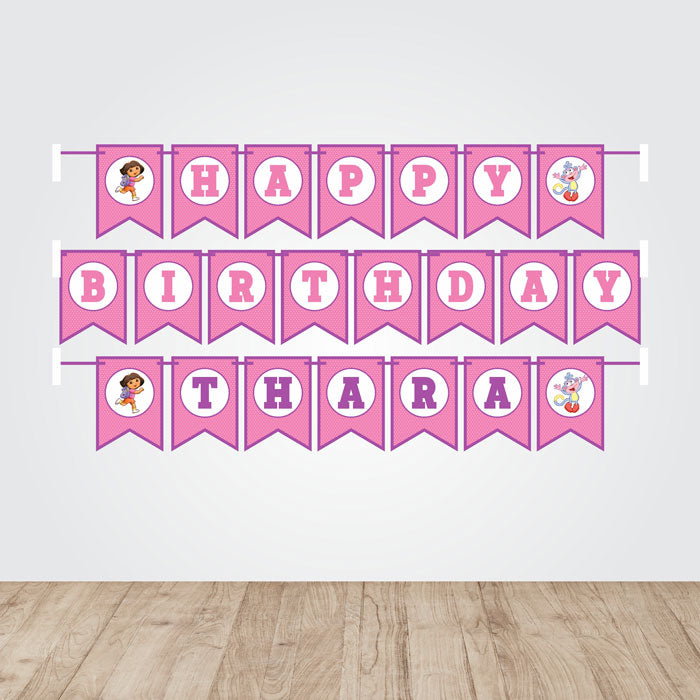 Dora the Explorer Theme Bunting