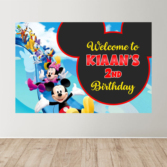 Mickey Mouse Theme Parsonalized Welcome Board