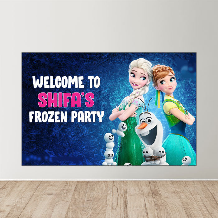 Frozen Theme Personalized Welcome Board