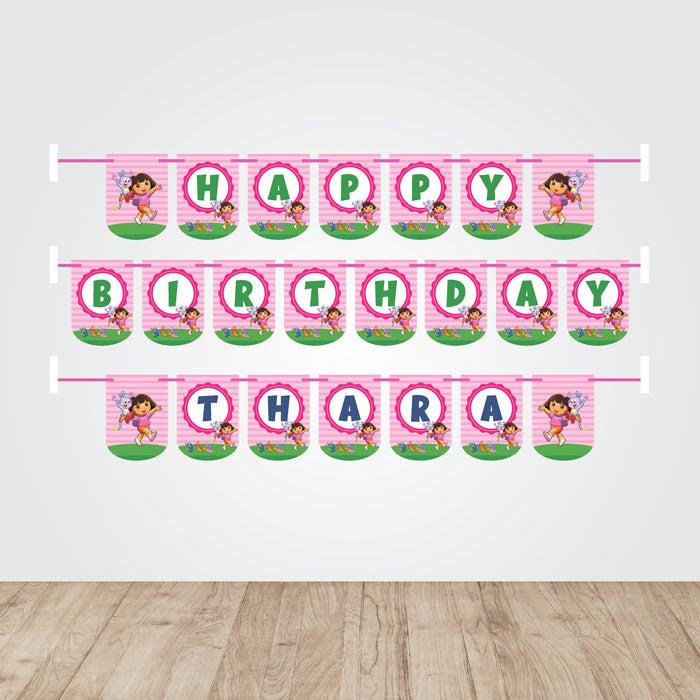 Dora the Explorer Theme Customized Bunting