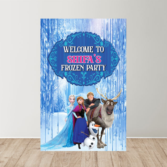 Frozen Theme Welcome Board