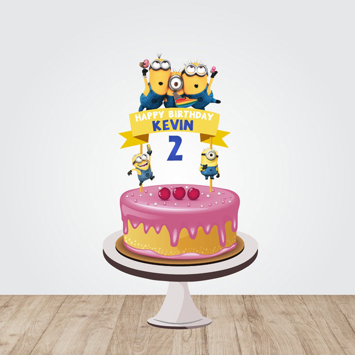 Minions Theme Caketopper