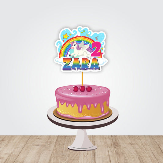 Unicorn Theme Caketopper