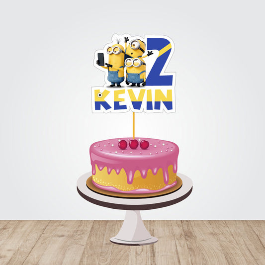 Minions Theme Customized Caketopper
