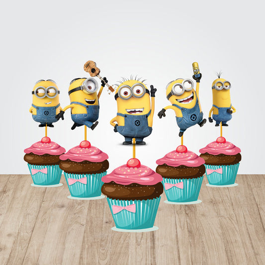 Minions Theme Cupcake Topper