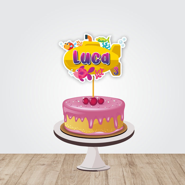 Under the sea Theme Customized Caketopper