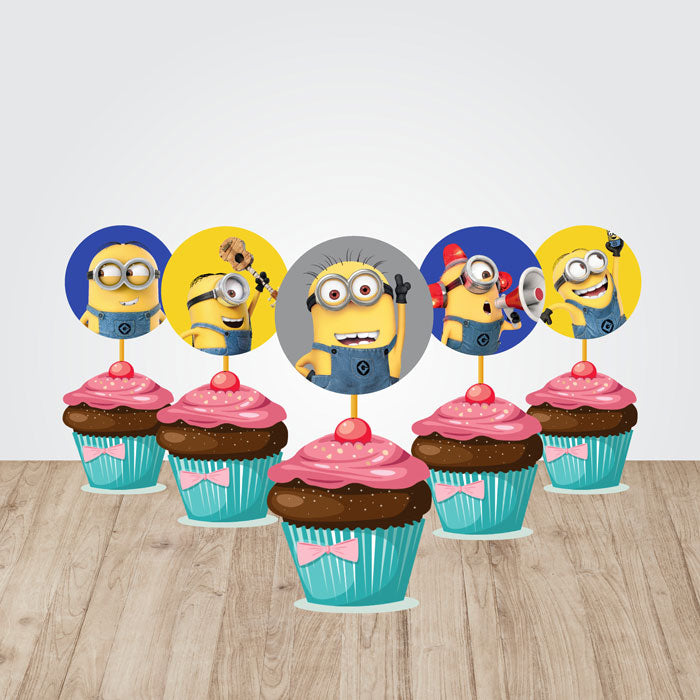 Minions Theme Classic Cupcake Topper