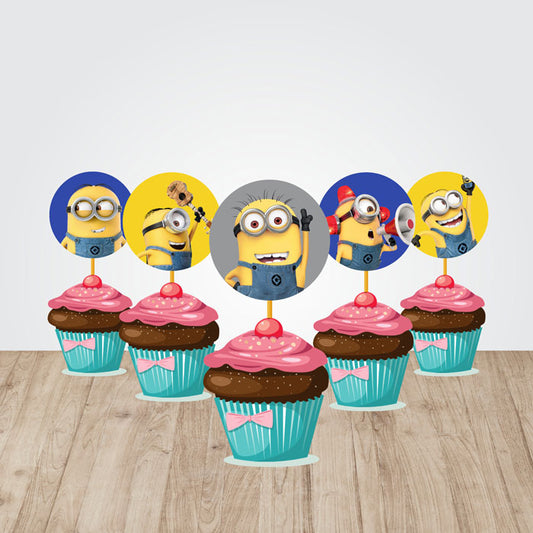 Minions Theme Classic Cupcake Topper