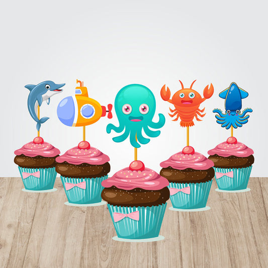 Under the sea Theme Classic Cupcake Topper