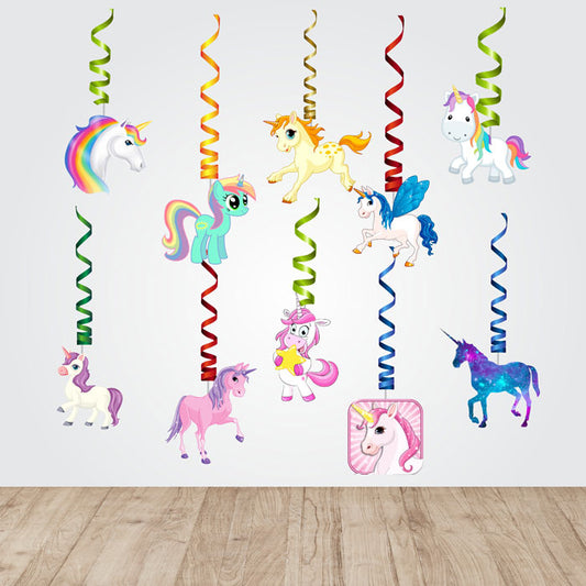 Unicorn Theme Swirls