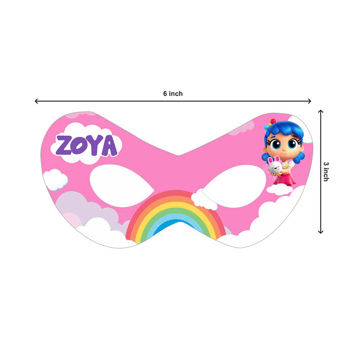 True & the Rainbow Kingdom Theme Personalized Eye Mask