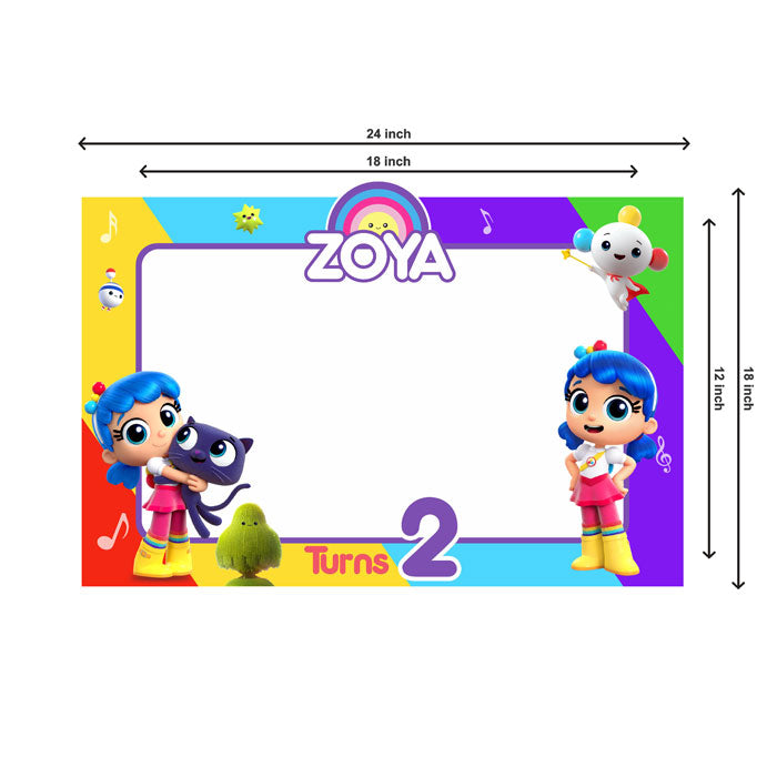 True & the Rainbow Kingdom Theme Personalized Photobooth