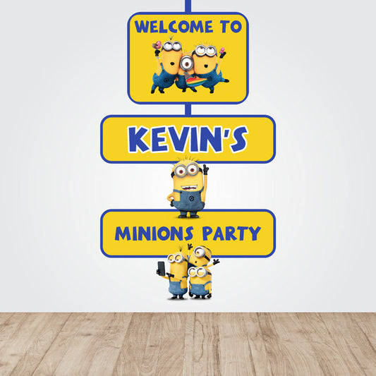 Minions Theme Door Poster