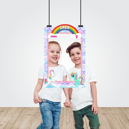 Unicorn Theme Personalized Photobooth