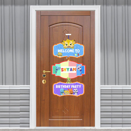 Word Party Theme Personalized Door Poster