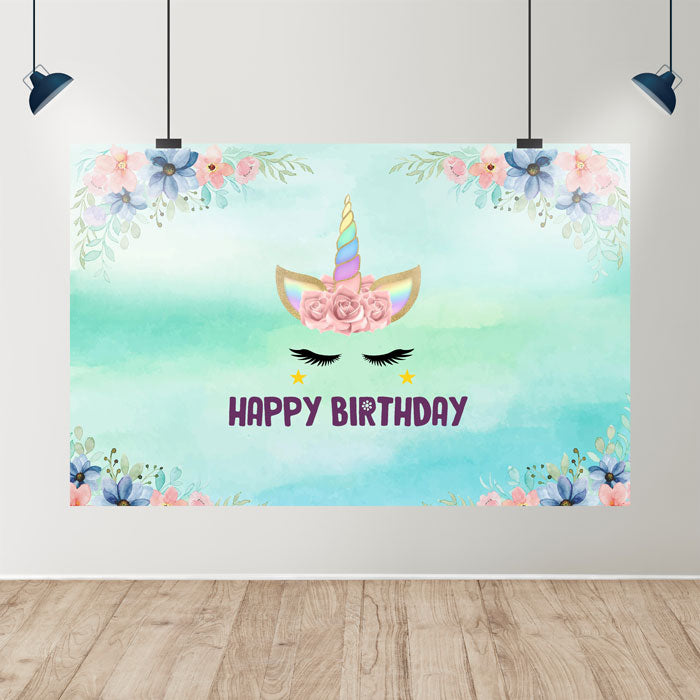 Unicorn Theme Customized Backdrop