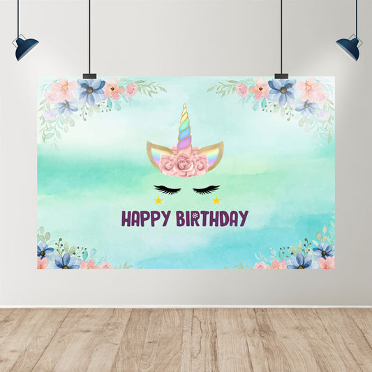 Unicorn Theme Customized Backdrop