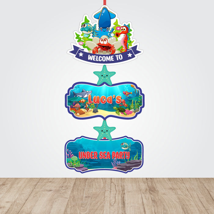 Under the sea Theme Door Poster