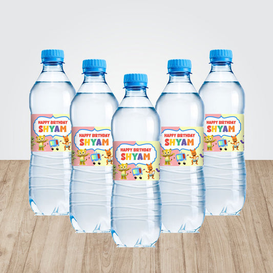 Word Party Theme Water Bottle Sticker