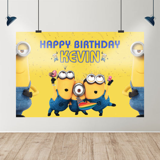 Minions Theme Customized Backdrop