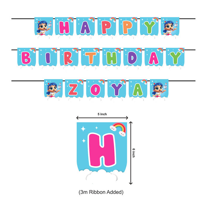 True & the Rainbow Kingdom Theme Bunting