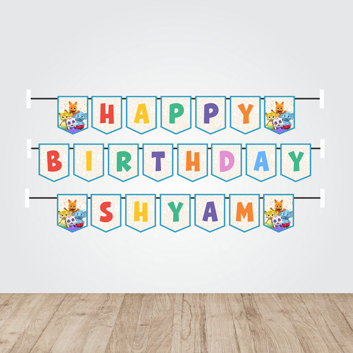 Word Party Theme Personalized Bunting
