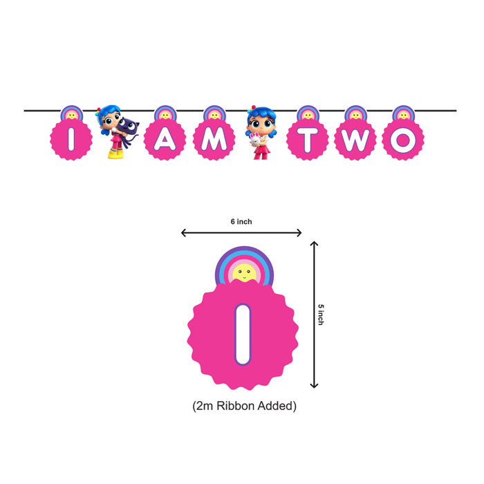 True & the Rainbow Kingdom Theme Age Bunting