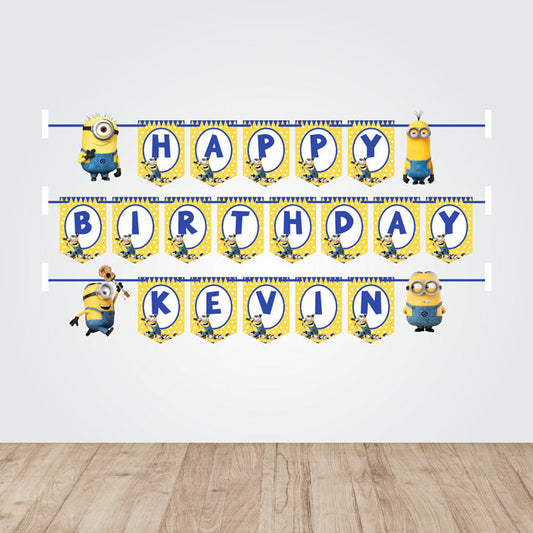 Minions Theme Customized Bunting