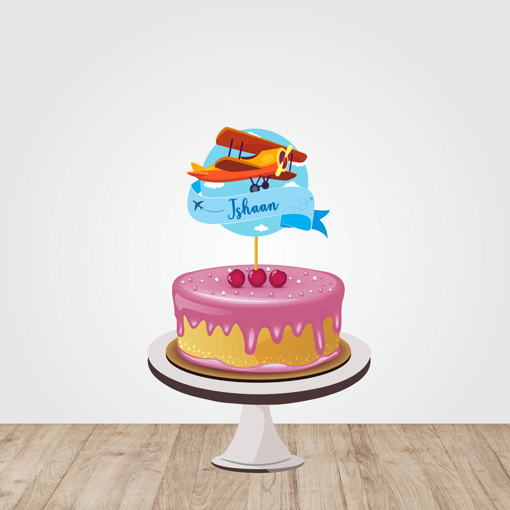 Airplane Theme Caketopper