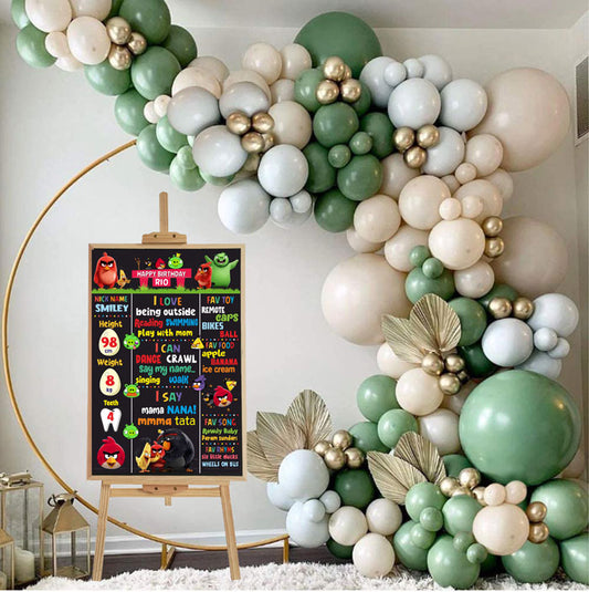 Angry Birds Theme Chalkboard